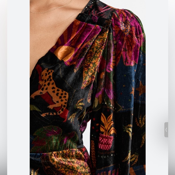 NWT Farm Rio Anthropologie Mini Crazy Mix Dress - Picture 5 of 11